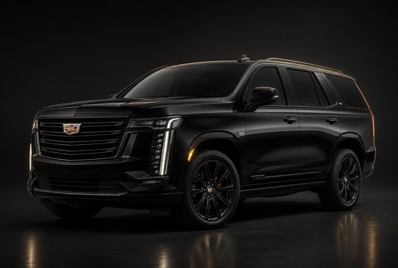 Black luxury SUV used for premium transportation in Cleveland, Ohio